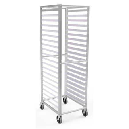 LOCKWOOD MANUFACTURING Full Height 20 Tray Rack, Adjust Slides, 3" Centers For 18" Wide Pans RR69-20